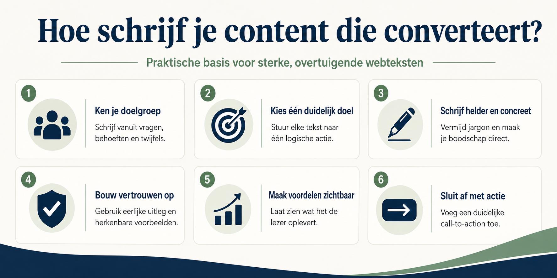 Handleiding: hoe je content die converteert schrijft met focus op doelgroep en vervolgstappen